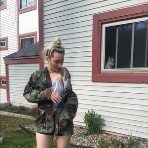 Oversized camo jacket